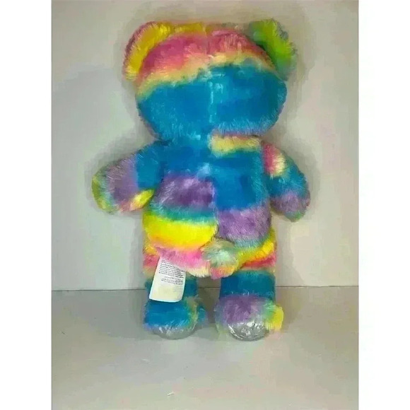 Build-A-Bear Workshop Rainbow Teddy Bear Plush 16" Multicolor - Picture 7 of 7
